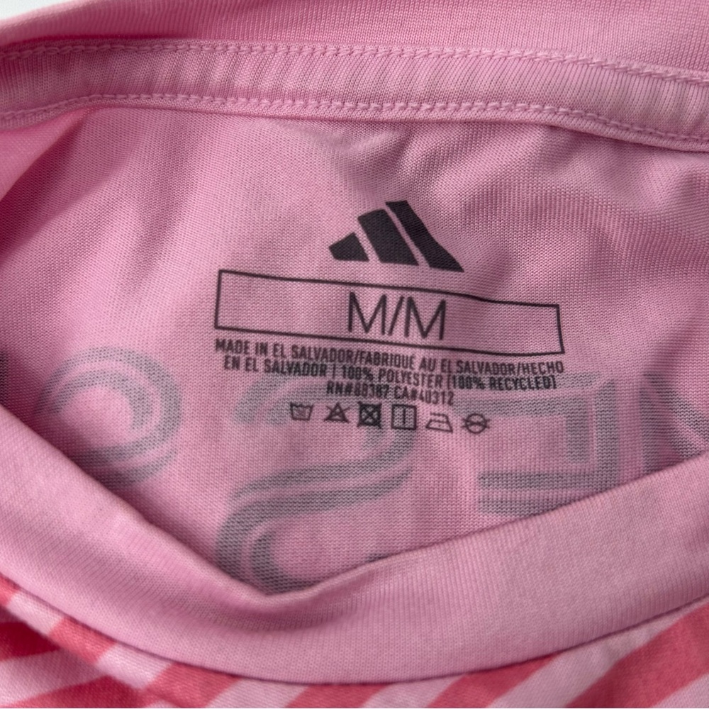Adidas Kids Pink and Black Messi Miami Soccer Jersey - Picture 5 of 5